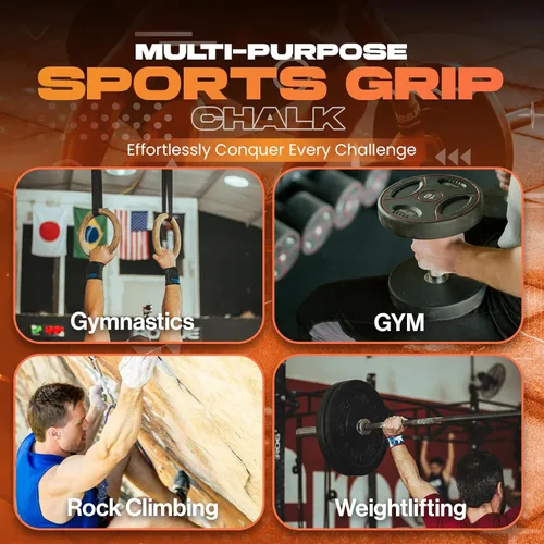 Vista 4 de Climbing Chalk Ultra-Fine Chalk Powder for Rock Climbing, Bouldering, Weightlifting & Gymnastics