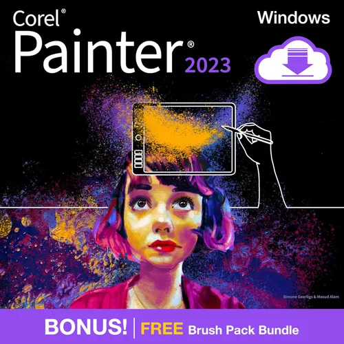 Vista 9 de Corel Painter Essentials 8 Software de pintura digital para principiantes Paquete exclusivo de pinceles de Yaxa [Descarga de PC]