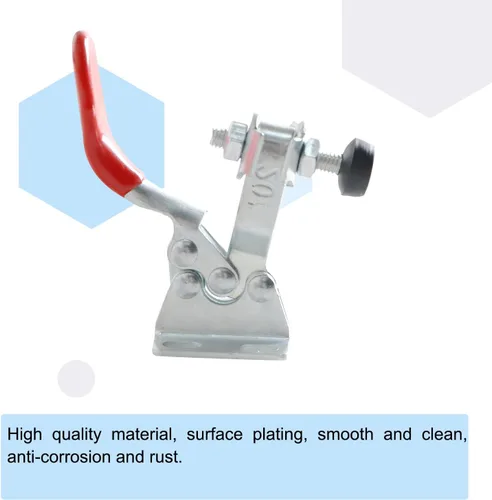 Vista 3 de 4 piezas de acero al carbono tipo 201, 60 libras de fuerza de sujeción rápida herramienta de sujeción rápida, abrazadera rápida horizontal