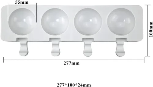Vista 2 de Molde de silicona para paletas de helado, molde de silicona suave y liso para bricolaje, hecho en casa, helado, caramelo, pastel, molde Tipo 19