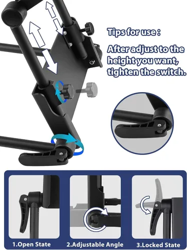 Vista 4 de EBANKU Kit de masaje para la parte superior del colchón, cojín ajustable para reposacabezas y almohada boca abajo con reposabrazos de mesa de masaje