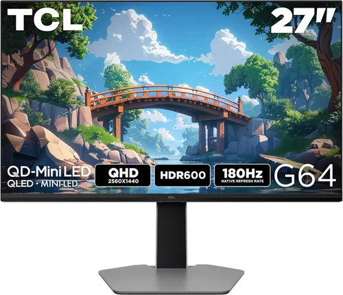TCL 27G64 27 pulgadas 1440P QD Mini LED Monitor para juegos