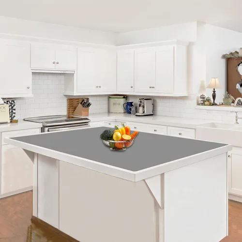 Vista 18 de Alfombrillas de silicona extra gruesas de 2MM para encimera de cocina (47.2"x23.6"x0.08"), alfombrilla resistente al calor más grande para isla
