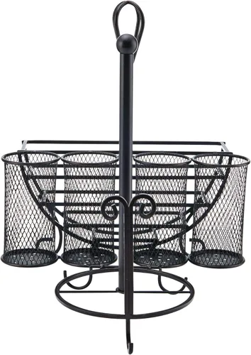 Vista 3 de Gourmet Basics by Mikasa caja para pícnic de metal, color negro antiguo