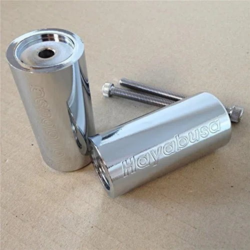 Vista 2 de HONGK - Extremos de barra de palanquilla de 3 pulgadas de largo compatibles con Hayabusa Gsxr1300 1999-2014 cromado [B01C0SYXDY]