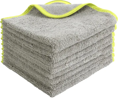 VIKING Toalla de microfibra utilitaria para uso interior y exterior del automóvil, toallas profesionales para detalles y lavado de autos, 350 gsm,