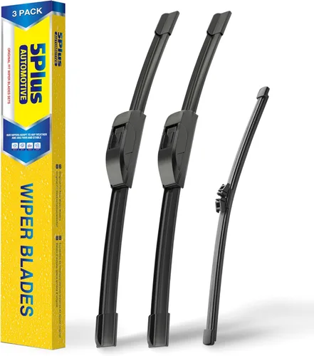 Vista 9 de 5 PLUS Limpiaparabrisas de repuesto para Jeep Wrangler JK 2008-2018, Jeep Wrangler 2007-2017 Premium para todo tipo de clima, limpiaparabrisas