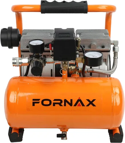 FORNAX Compresor de aire ultra silencioso, 1.3 galones, 1 HP, 65 dB compresor portátil silencioso sin aceite, 125 PSI máximo, 120 V, para inflar