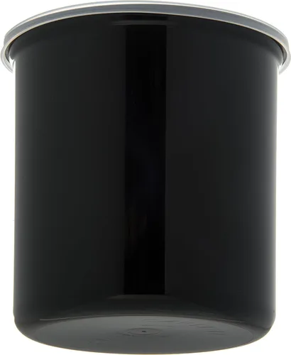 Vista 4 de Recipientes Carlisle de color liso, de forma redonda, con tapas, capacidad de 1,2–4 cuarto de galón, Negro, 1