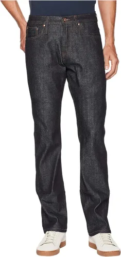 The Unbranded Brand UB322 - Pantalones de mezclilla de pierna recta para hombre, color índigo