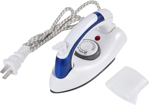 Mini plancha de viaje, plancha de vapor portátil de mano para ropa, control de temperatura, planchado a vapor y planchado en seco, calentamiento
