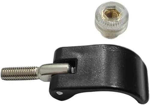 Vista 5 de Paquete de 6 postes Trikking de repuesto de abrazadera externa rápida con cierre de cierre rápido con tornillos de tuerca para senderismo, bastón