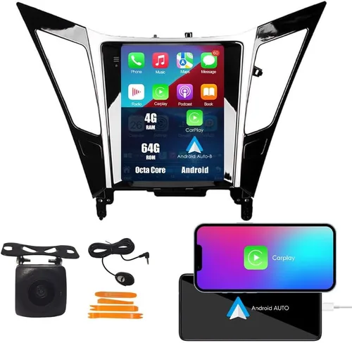 Vista 38 de CarPlay Android Auto Autoradio Navegación de Coche Estéreo GPS Radio 9 "IPS Pantalla Táctil Headunit Tablet para Hyundai Sonata 2010-2014 si