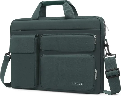 Vista 18 de MOSISO - Bolsa de hombro para portátil de 15.6 pulgadas, funda para computadora de 15-15.6 pulgadas compatible con MacBook Pro de 16 pulgadas, HP