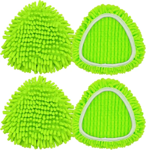Paquete de 4 cabezales de repuesto para trapeador compatibles con Ocedar EasyWring Spin Mop 1 sistema de tanque, almohadilla de fregona de felpilla