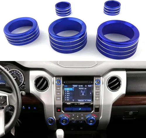 Lanyun Compatible con Tundra 2017-2021 Tudra Accesorios Decoración Botones Tapas Ajuste 2017-2021 4WD Wheel Drive Switch Part Full Time 4WD PWL-VOL