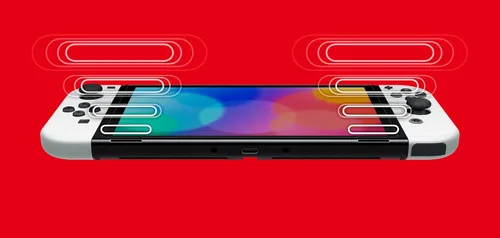 Vista 7 de Nintendo Switch OLED Model - Neon BlueNeon Red