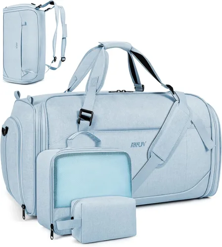 Vista 15 de Bolsa de ropa convertible para viajes, mochila 4 en 1 para mujeres y A-Negro