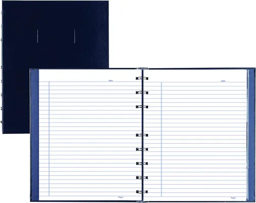 Vista 10 de Blueline EcoLogix Cuaderno NotePro 100% reciclado, negro, 11 x 8.5 pulgadas, 200 páginas (A10200E.BLK)