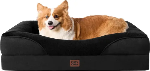 Vista 39 de EHEYCIGA Cama de espuma viscoelástica XL para perros de tamaño extra grande, sofá ortopédico extragrande para perros con lados y forro impermeable