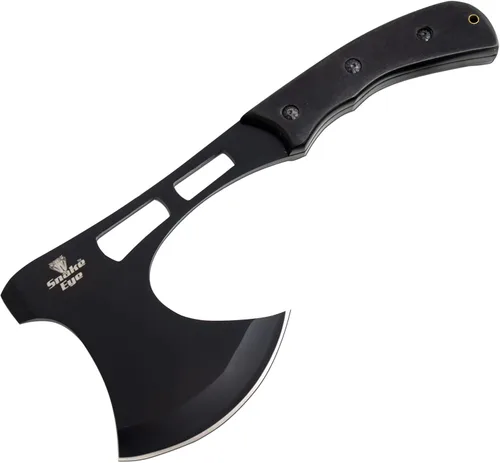 Vista 2 de Snake Eye Tactical Compact Tomahawk Full Tang Hacha de camping Aire libre Gaming (negro)