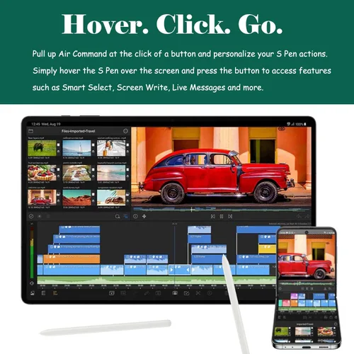 Vista 5 de Tab S9 - Lápiz capacitivo de repuesto compatible con Samsung Galaxy Tab S9, S9 Plus, S9 Ultra S Pen, Tab S9+, Tab S9 Ultra, todas las versiones Beige