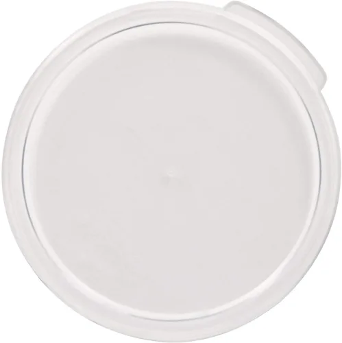 Vista 4 de Tiger Chef Tapas transparentes para contenedores de almacenamiento de alimentos de grado comercial de 1 cuarto de galón, transparentes, redondos