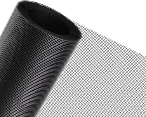 MAGZO - Reemplazo de pantalla de ventana, 36" de ancho x 90" de largo, pantalla resistente para ventanas y puerta ajustable, pantalla enrollable