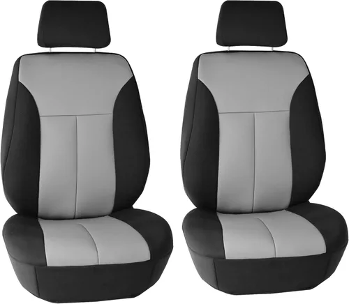 Vista 17 de FH Group Fundas de asiento de automóvil de neopreno, funda de asiento para asientos de respaldo bajo con reposacabezas extraíble, ajuste universal