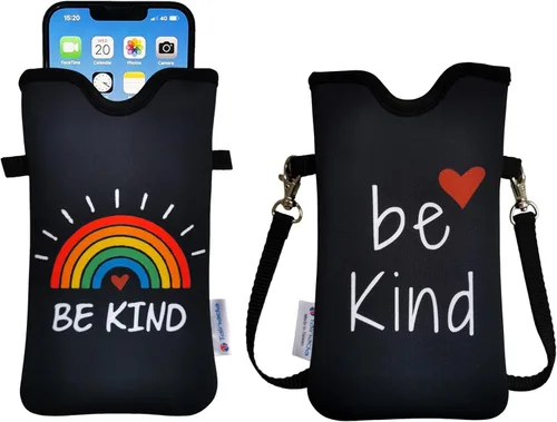 Vista 83 de Tainada Funda Estuche Bolsa de Neopreno para Teléfono para Hombres y Mujeres con Correa Cruzada/Cordón para el Cuello para iPhone 17/16/15 Pro Max