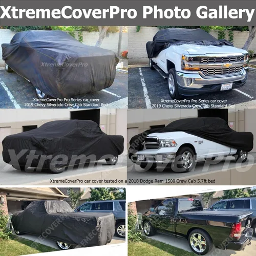 Vista 9 de Funda para auto compatible con Ford Ranger SUPERCREW 2019, 2020, 2021, 2022, funda negra para camioneta XTREMECOVERPRO PRO Series