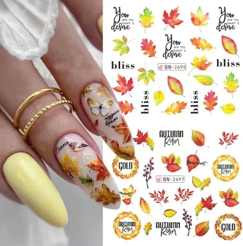 Vista 7 de 5 hojas de calcomanías de arte de uñas de mariposa, 3D coloridas mariposas, suministros de arte de uñas, mariposas, flores, calcomanías Con