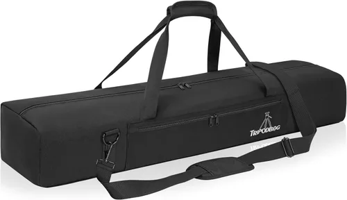 Vista 10 de TORIBIO Bolsa de trípode multifuncional de 33.5 pulgadas, funda de transporte de trípode resistente, funda para soporte de música, micrófono