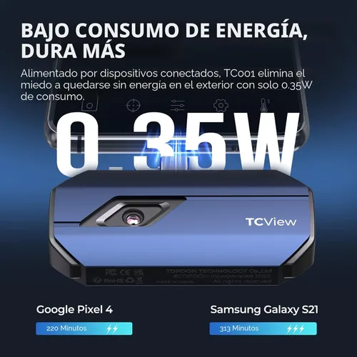 Vista 6 de TOPDON TC001 Cámara térmica para Android, Super IR 512x384 de alta resolución, cámara de imágenes térmicas, cámara termográfica - precisión