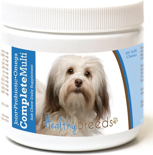 Vista 191 de Healthy Breeds Cavalier King Charles Spaniel - Multivitamínico todo en uno, completo con probióticos, glucosamina, condroitina y omegas, 60