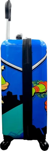 Vista 4 de Fast Forward Maleta de mano ligera con licencia para niños, de lado duro, de 20 pulgadas, Multi colorido, Tortugas Ninja