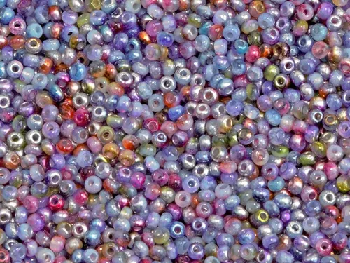 Vista 7 de Juego de 11/0 Rocailles 6x0.7oz (6x20g) Cuentas de Semillas de Vidrio Redondo Checa. Total 4.2 oz (120gr) Aprox. 15600 piezas