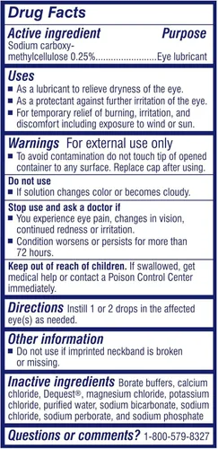 Vista 2 de TheraTears Gotas oftálmicas de terapia para ojos secos, 0.5 onzas líquidas