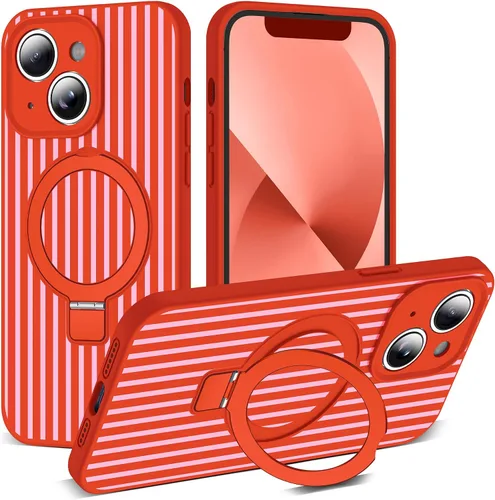 Vista 155 de SKYLMW Funda diseñada para iPhone 11 con soporte magnético invisible Compatible con Mag-Safe, a prueba de caídas de grado militar, a prueba de Negro