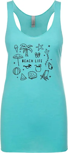 Vista 7 de Women's Graphic Racerback Tank Top, Gift for Her, Shirts with Sayings, Yoga Tee, Song