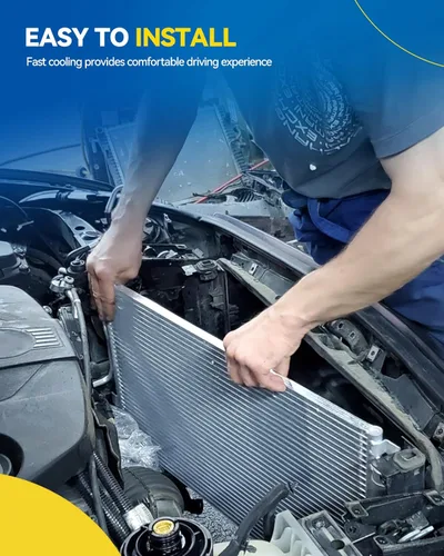 Vista 7 de PHILTOP Reemplazo del condensador de aire acondicionado para Ram1500 2003-2008, Ram2500 2003-2008, Ram3500 2003-2008, para OEM 5072993AB, 5072993AA