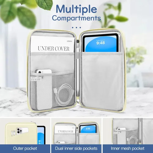 Vista 3 de Dadanism Funda para Tablet de 9-11 Pulgadas Bolsa Estuche de Transporte para iPad (A16) 11ª Gen 11", iPad 10ª Gen 10.9" Air 5/4, i-Pad Air/Pro 11