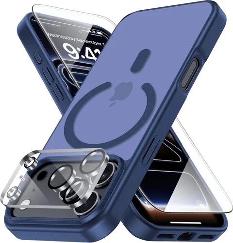 Vista 34 de Yriklso 3 en 1 Funda Magnética Fuerte para iPhone Air, 1X Protector de Pantalla + 1X Protector de Lente de Cámara, Cubierta Protectora a Prueba