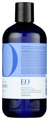 Vista 4 de EO, Bubble Bath French Lavender Organic, 12 Fl Oz
