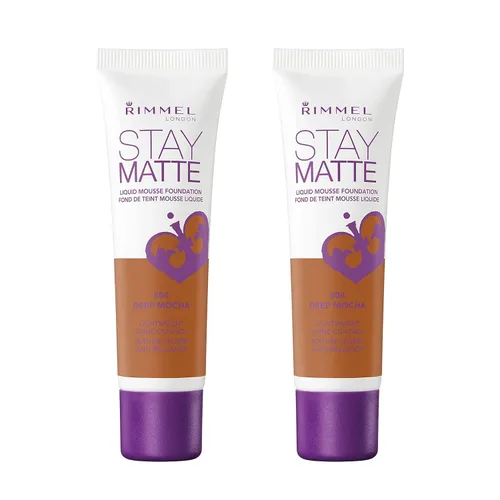 Vista 28 de 3 x Rimmel London Stay Matte - Base líquida mousse mate 30ml - 201 Beige clásico