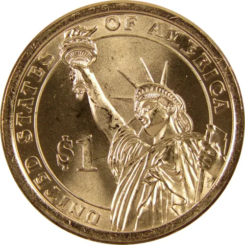Vista 2 de 2014 P Herbert Hoover Dólar Presidencial BU Sin Circular $1 Moneda