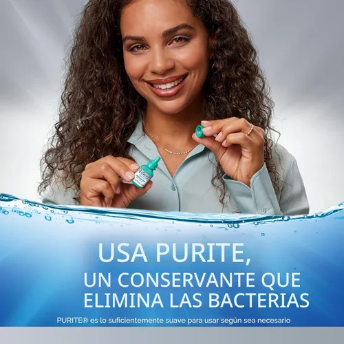 Vista 6 de Gotas oculares lubricantes Refresh Optive ADVANCED, 2 botellas asépticas de 0.33 fl oz cada una