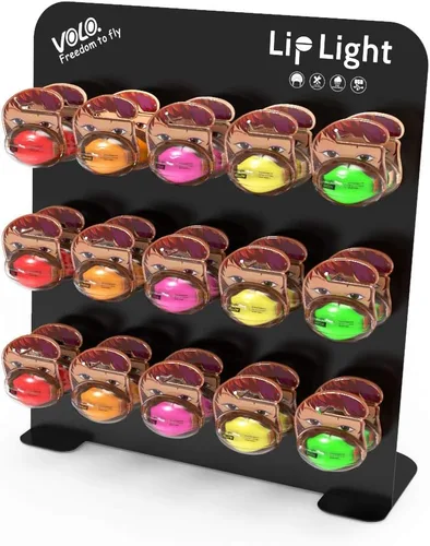 Vista 8 de Volo Mmm - Luces traseras recargables para bicicleta en forma de labio, para montar por la noche, diversión, decoraciones de bicicleta, monopatín
