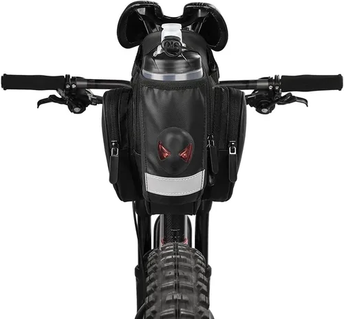 Vista 4 de Rhinowalk Soporte para botella de asiento de ciclismo con bolsillo para botella de agua para MTB, montaña, bicicleta de carretera