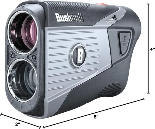 Vista 8 de Bushnell Tour V5 Golf Telémetro láser, Pinseeker, Visual JOLT, BITE Magnetic Mount, Next Level Clarity and Brightness, modelo sin pendiente